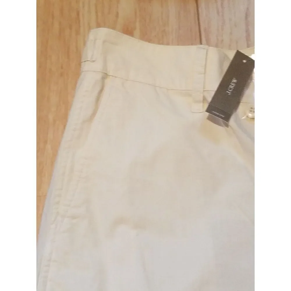 J Crew Cargo Pants Womens‎ 32 Natural Beige Ripstop Cotton Wide Leg BW538